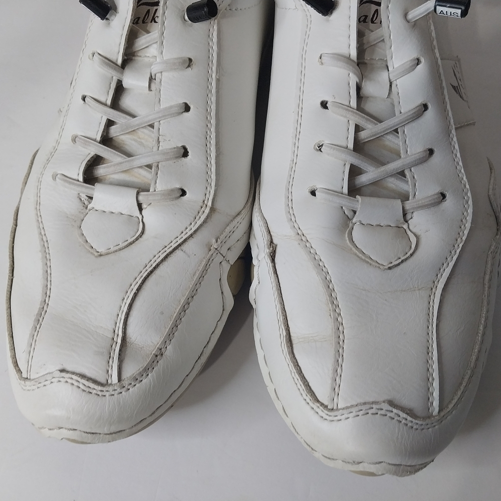 Salkin Size 40 Handmade White Leather Men's Sneakers - Picture 3 of 11